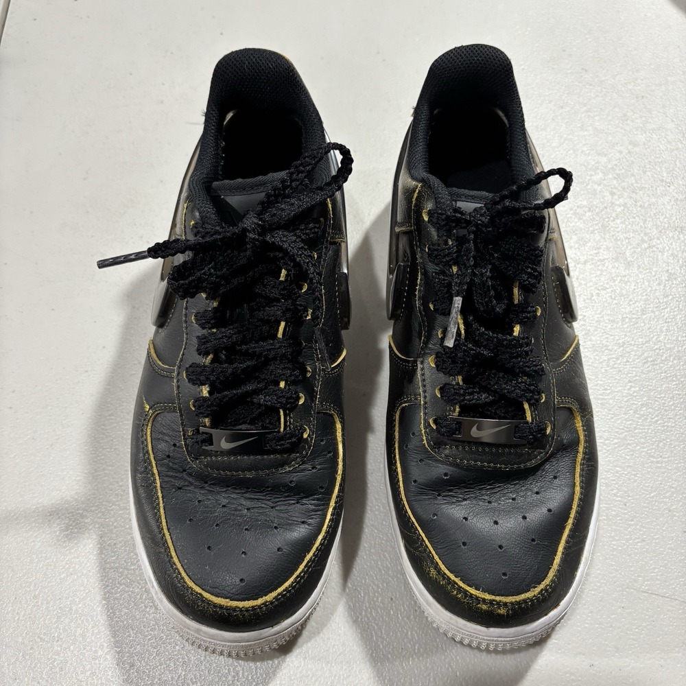 Nike Air Force 1 Low Sneakers Women's 6.5 FM Future Movement Black & Gold